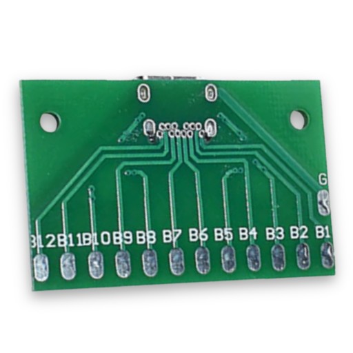 USB typ C 3.1 PCB adaptér