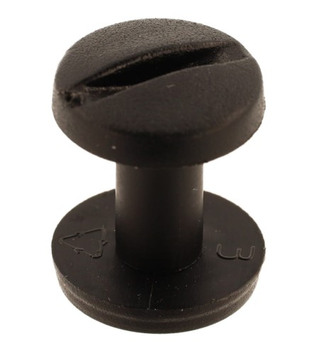 Plastové nity DIY skrutka 10mm Čierna 10ks