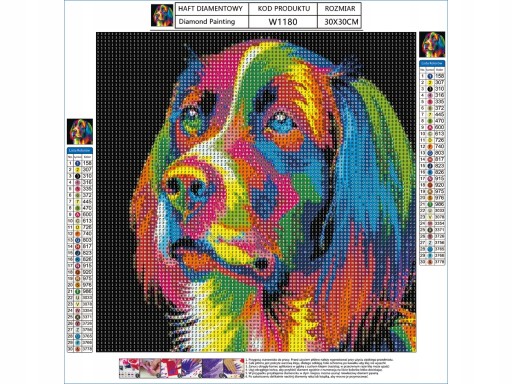 Diamantový obraz DOG Diamantová mozaika DOG 5D Diamantové vyšívanie SET