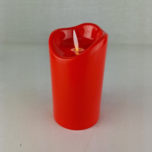 LED SVIEČKA ČERVENÁ VLOŽKA DO SVIEČKY SVIEČKA PLAMEŇ BATÉRIOVÁ SVIEČKA 12,5 CM