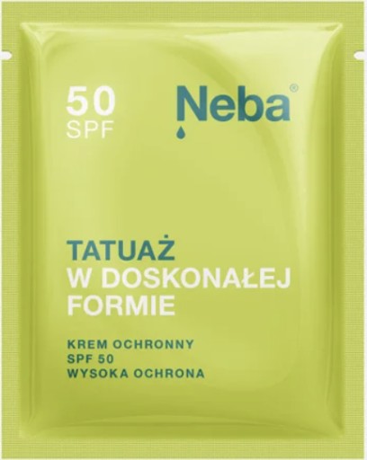 Opaľovací krém na TETOVANIE s UVA filtrom SPF 50+ NEBA 3 ml vrecúško