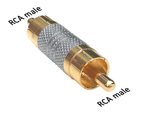 RCA/CINCH konektor zástrčka-zástrčka HQ GOLD VITALCO