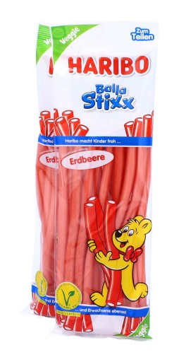 HARIBO ovocné želé Káble Jahoda 200g DE