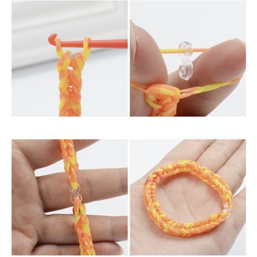 Sada na výrobu náramkov z gumičiek 1500 ks DIY