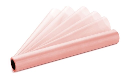 ORGANZA PALE RUŽOVÁ rolka 36 cm x 9 m látka materiál behúň na stôl