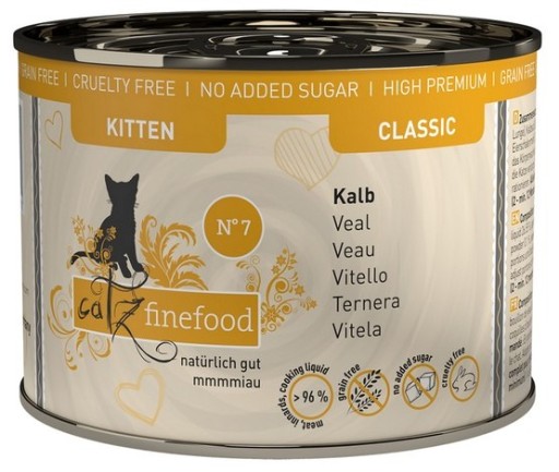 Catz Finefood Classic Kitten N.07 Hovädzia a teľacia konzerva 200g