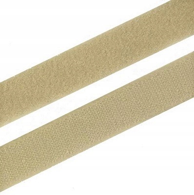 VELCRO 2cm Velcro Tape Set Strong BEIGE 20mm - 1m