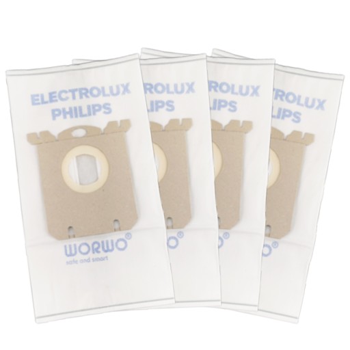 Syntetické vrecká Worwo S-Bag ELMB01K, 4 kusy, do vysávača Electrolux