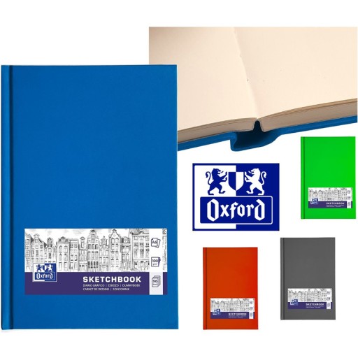 Oxford Sketchbook A6/96k, mix farieb