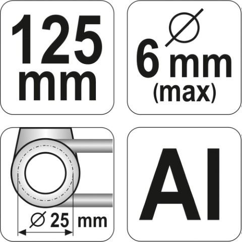 OHÝBAČKA NA BRZDOVÉ HADICE 6 MM YT-0813