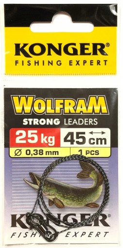 Konger Tungsten Leaders 45cm/25kg (1 ks)