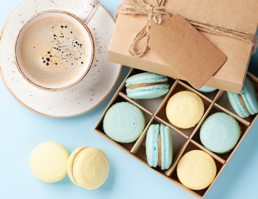 Cappuccino Candy Shop s príchuťou francúzskych makróniek 110 g