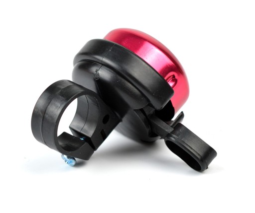 Zvonček na bicykel Hliníkový PVC 30mm 22g ružový