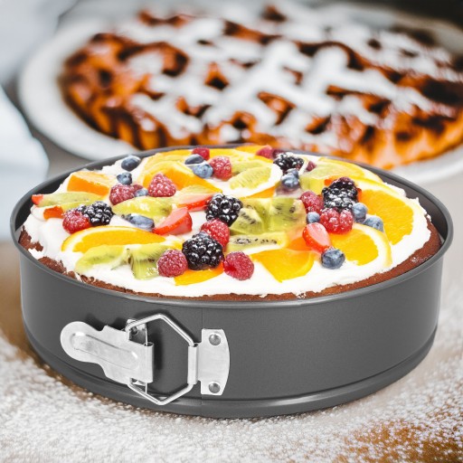 Pružinový plech na pečenie tort, tortová forma, sada 3x, okrúhly