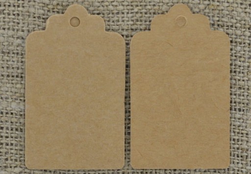 Papierové štítky na šperky 50 x 30 mm 5 ks