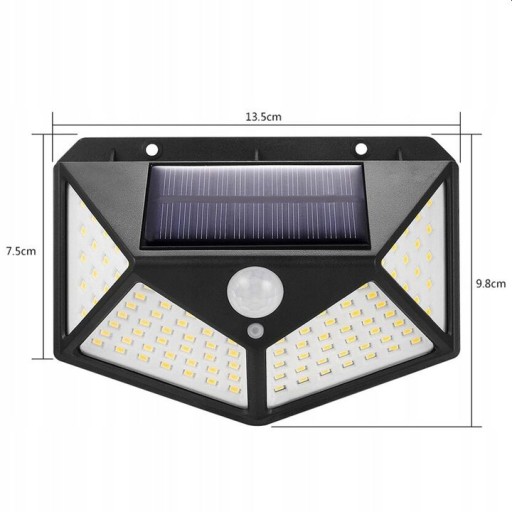 LED solárne svietidlo so senzorom pohybu a súmraku