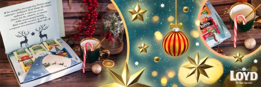 Vianočný závesný adventný kalendár pripravený na darček 24 čajov LOYD