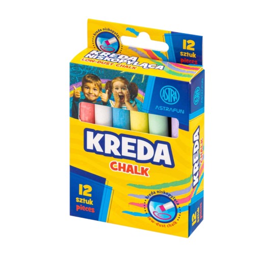 Školská chodníková krieda Astra 12 ks.
