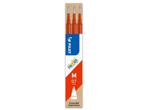PILOT FRIXION NÁPLNE 0,7 červené x3