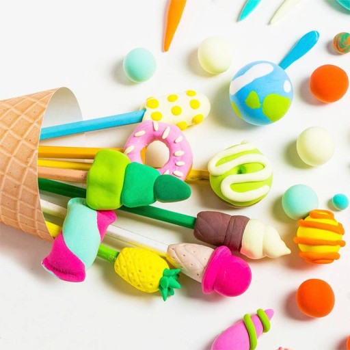 SUPER CLAY MAGICAL PLASTICINE HLINOVÁ POLYMÉROVÁ PENA 12 FARIEB SLIZ