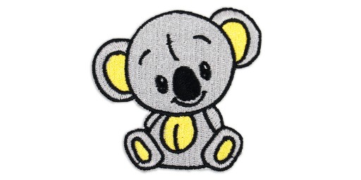 Nažehľovacie vyšívacie zvieratká, medvedík koala