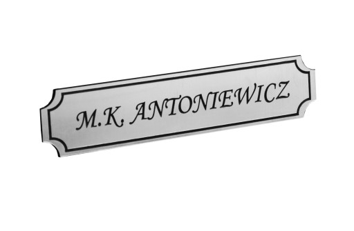 ŠTÍTKOVÁ VIZITKA PRE KANCELÁRSKEHO RYTCA DVERÍ