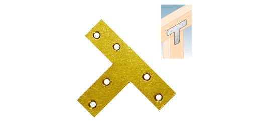 KT1 KONEKTOR TYPU T PLOCHÝ UHOL PERFOROVANÝ PLACHT 70x50x16 10ks DOMAX