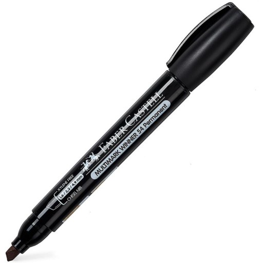 Permanentný popisovač Faber-Castell čierny 1 ks.