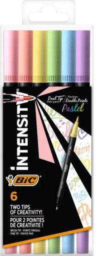 BIC Intensity obojstranné pastelové fixky, 6 ks