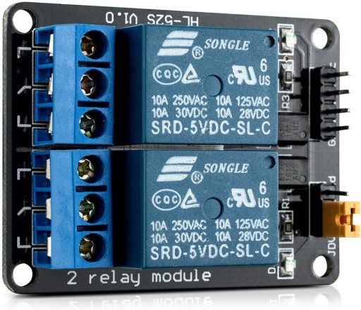 2-KANÁLOVÝ RELÉOVÝ MODUL 5V AVR 10A KOMPATIBILNÝ S ARDUINO