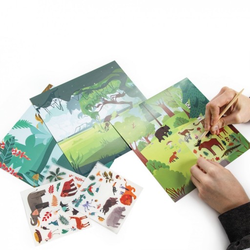 OBTISKY CREATIVE SET ANIMALS KIDEA