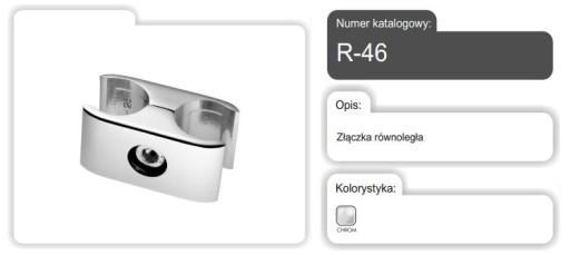 KONEKTOR PARALELNÝ KONEKTOR CHROME R-46 FI25MM AMIX