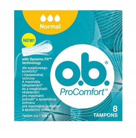 O.B. Normálne hygienické tampóny ProComfort 8 kusov