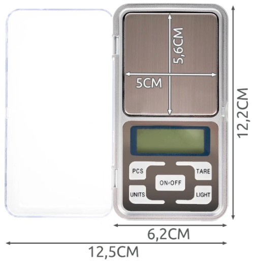 0,1G/500G VÁHA NA ŠPERKY MALÉ VRECKO W-003