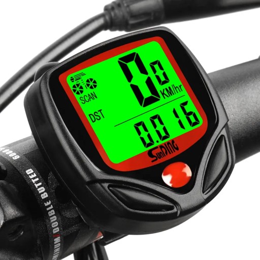 VODEODOLNÝ BICYKLOVÝ POČÍTAČ LED DISPLEJ 14 FUNKCIÍ HODINY