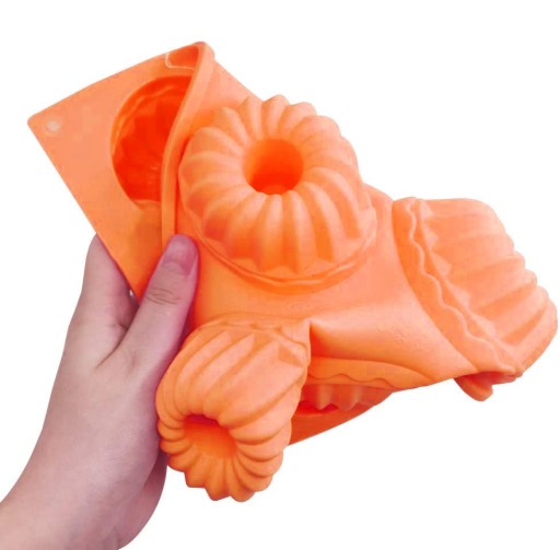 Silikónová forma na pečenie na muffiny, cupcaky, donuty, mraziace cupcaky, 6ks