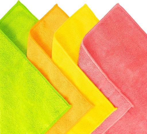 4x MÄKKÁ HANDRKA Z MIKROVLÁKNA 30x30 NA ČISTENIE KUCHYNE V AUTE