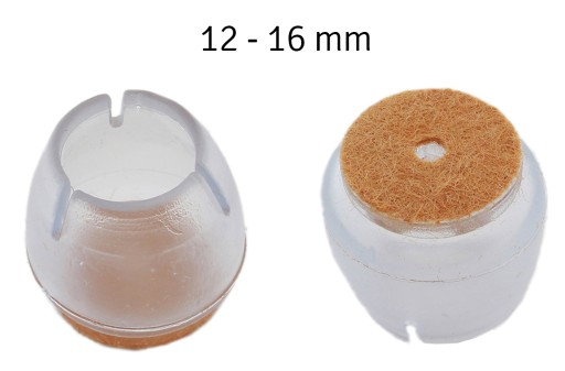 POTAHY NA NOHY SEDLA S PLSTENÝM SILIKÓNOM 12-16MM XS AG562F