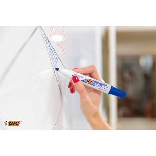 BIC SET VELLEDA 1701 okrúhly ZNAČOVAČ NA DOSKY 4 FARBY KRUHÝ SUCHÝ ZMAZAČ