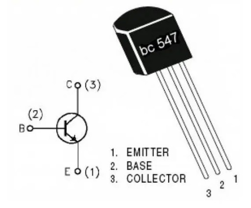 NPN BC547 TO-92 bipolárny tranzistor, sada 10 ks