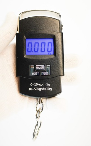 ELEKTRONICKÁ MANUÁLNA VÁHA BATOŽINY S HÁKOM PRESNÁ 50 KG PRE KUFRE
