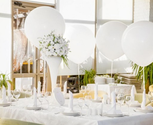Balón PASTELOVÁ loptička GIANT Giant Boho WHITE Communion Wedding Wedding 80cm