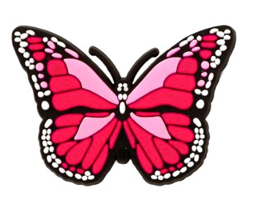 4x Špendlíky / Špendlíky na Crocs a podobné topánky a la Jibbitz - Butterflies