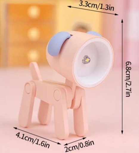 DETSKÉ NOČNÉ SVETLO ROZTOMNÝ PSÍK MINI LED
