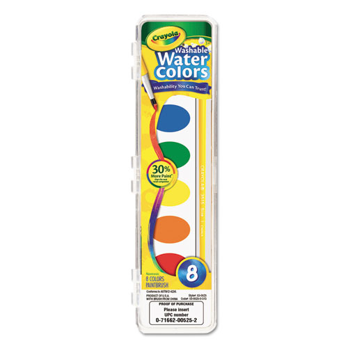 CRAYOLA UMÝVAJÚCE UMÝVACIE FARBY 8 farieb