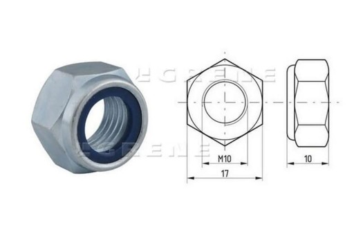 98510 Samosvorná matica M10 x 1,50