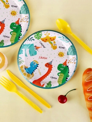 NARODENINOVÉ DINOSAURY PAPIEROVÉ TANIERE 6KS 18CM