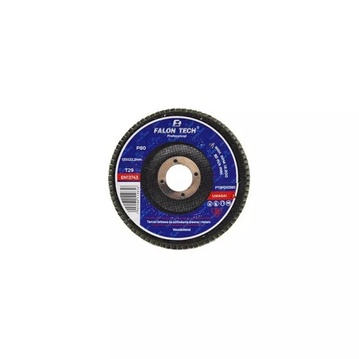 Falon-Tech lamelový kotúč 125x22,2 mm P120 STEEL