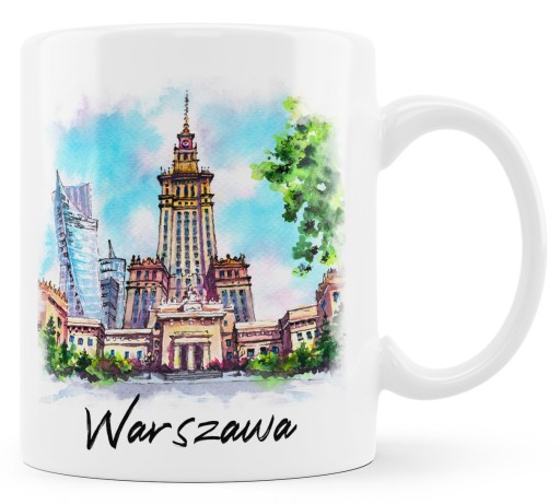 Varšavský hrnček. Palác kultúry a vedy na pohári.