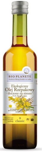 REPKOVÝ OLEJ LISOVANÝ ZA STUDENA, BIO 500 ml - BIO PLANÉTA